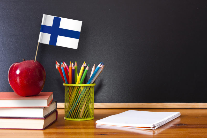 school supplies with chalkboard, back to school concept